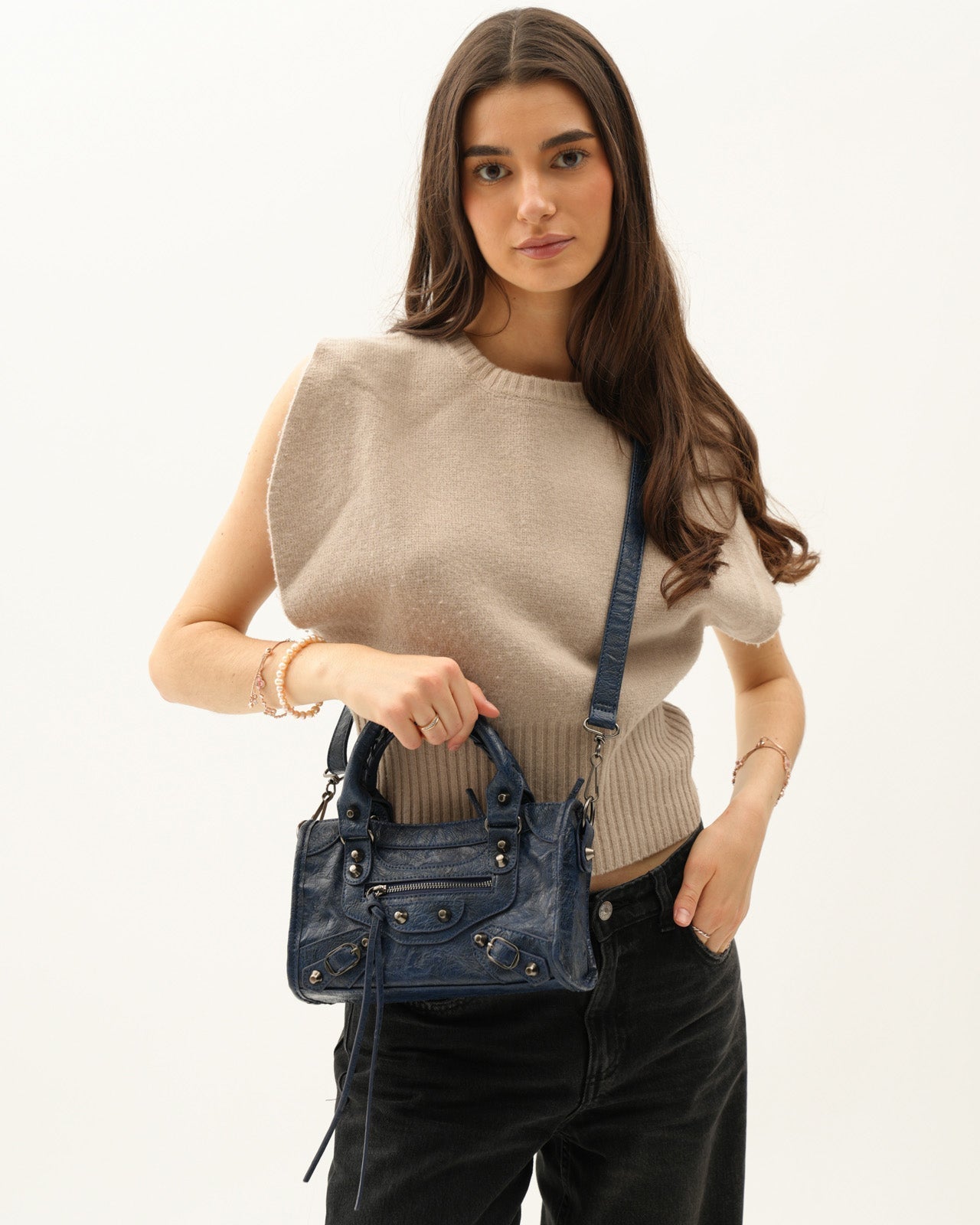 Bolso It Girl Pequeño - Azul Marino