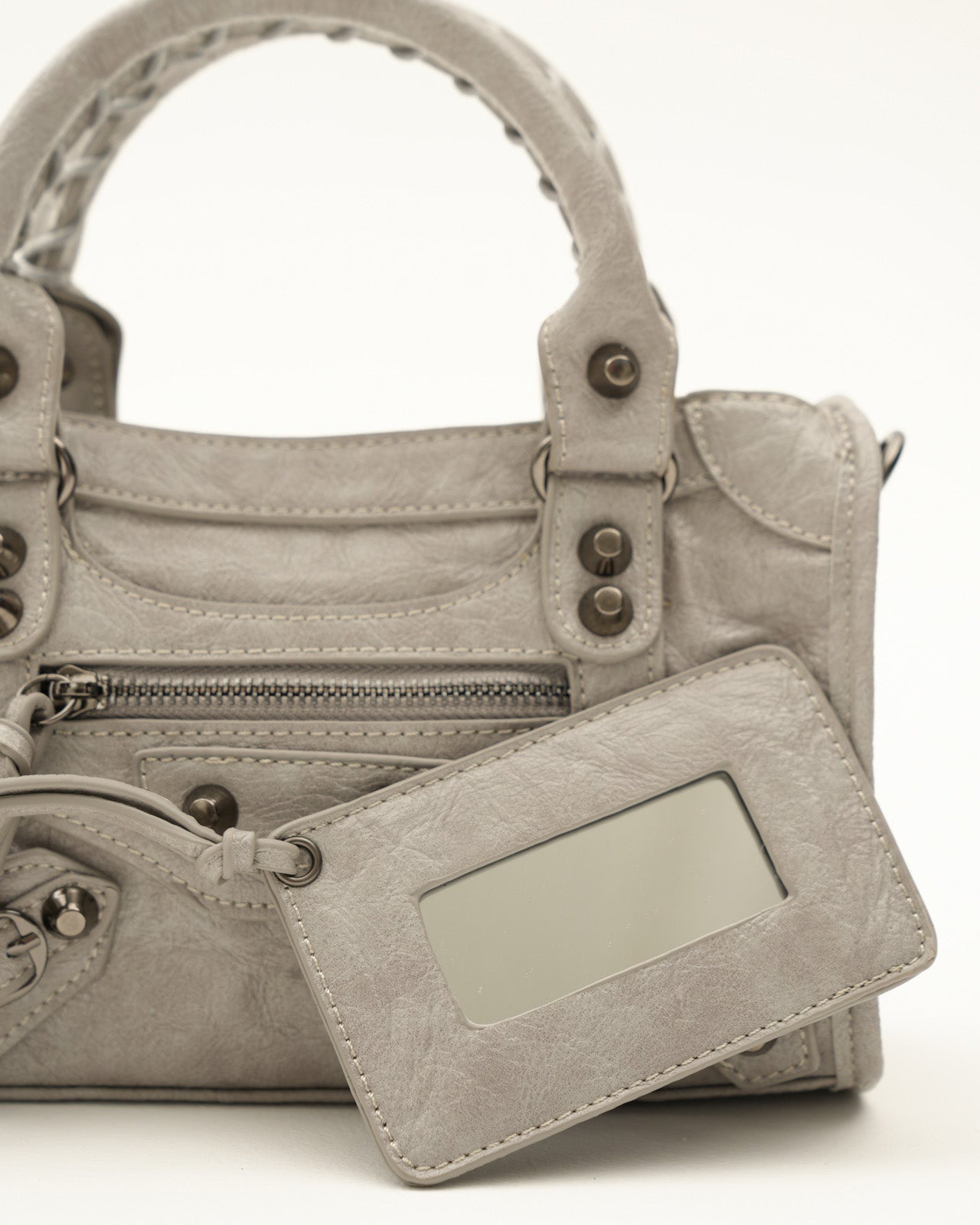 Bolso It Girl Pequeño - Gris Claro
