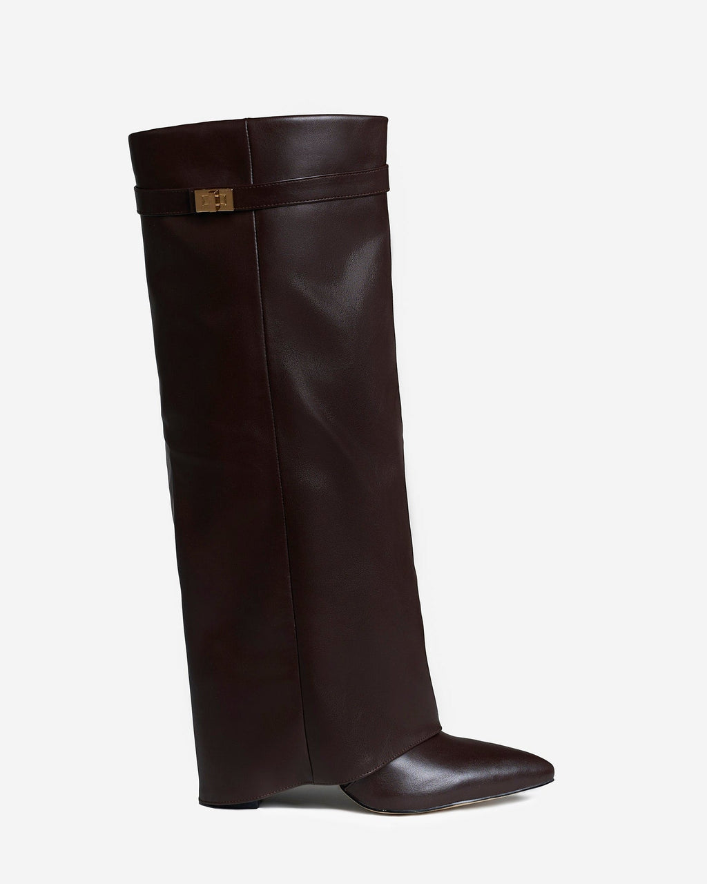 Lavista | Botas de Cuero hasta la Rodilla - Café Oscuro