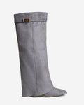 Lavista | Botas de Ante hasta la Rodilla - Gris