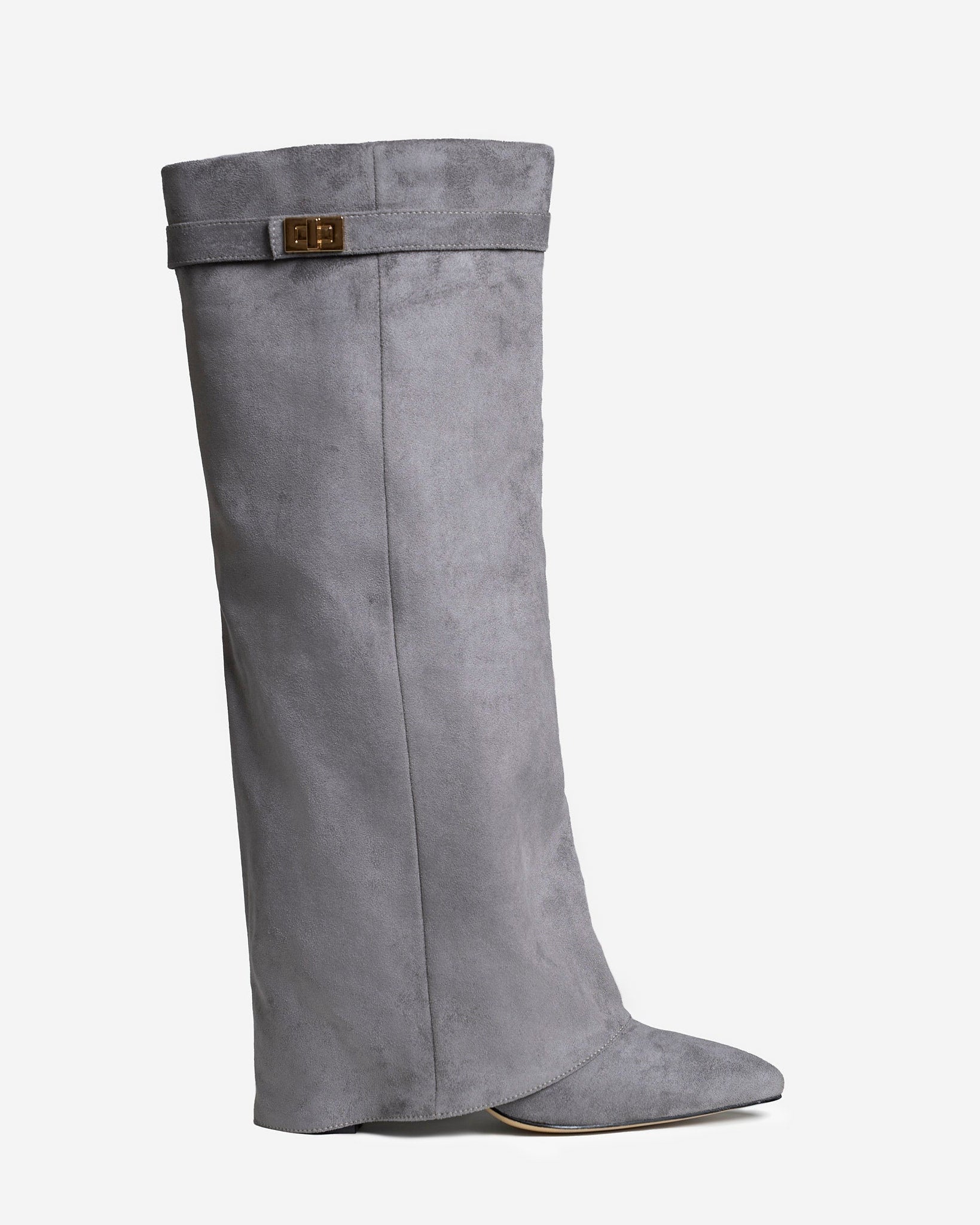 Lavista | Botas de Ante hasta la Rodilla - Gris