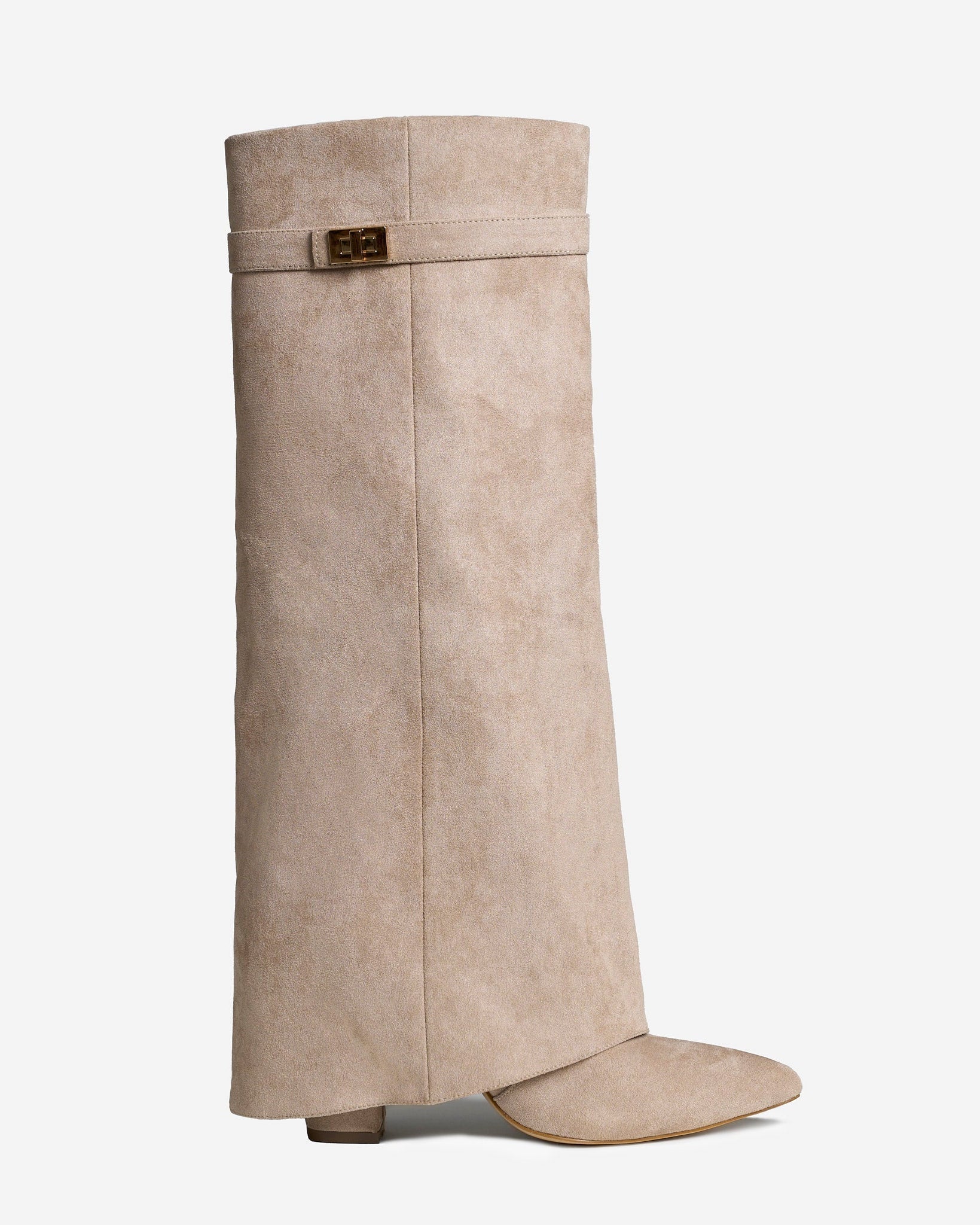 Lavista | Botas de Ante hasta la Rodilla - Beige
