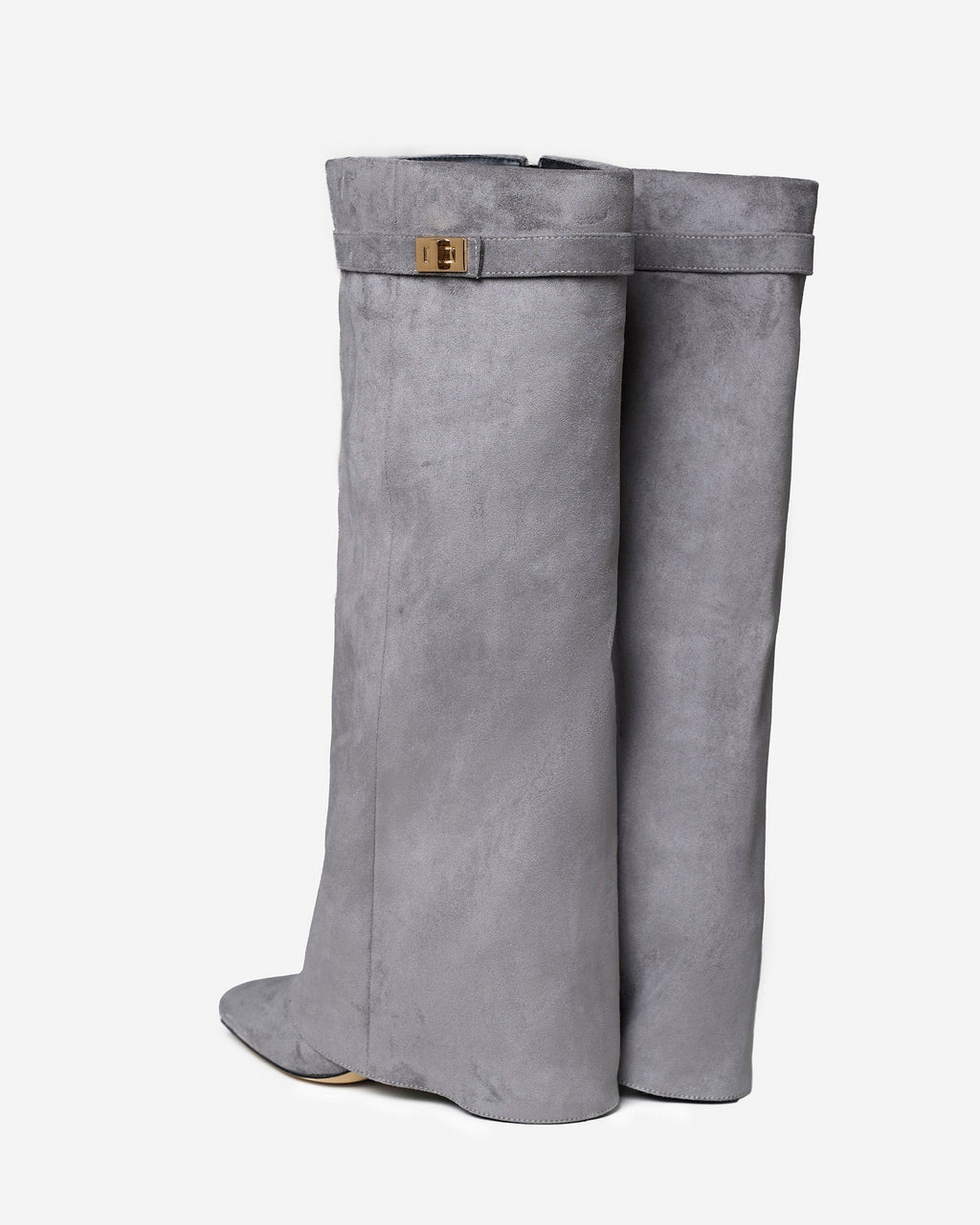 Lavista | Botas de Ante hasta la Rodilla - Gris