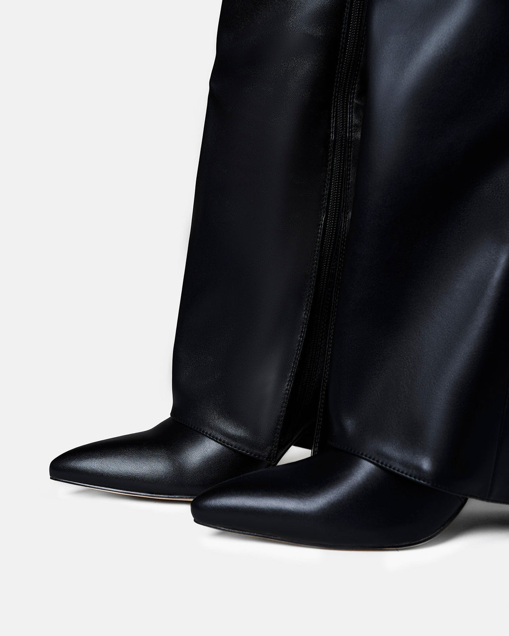 Lavista | Botas de Cuero hasta la Rodilla - Negro
