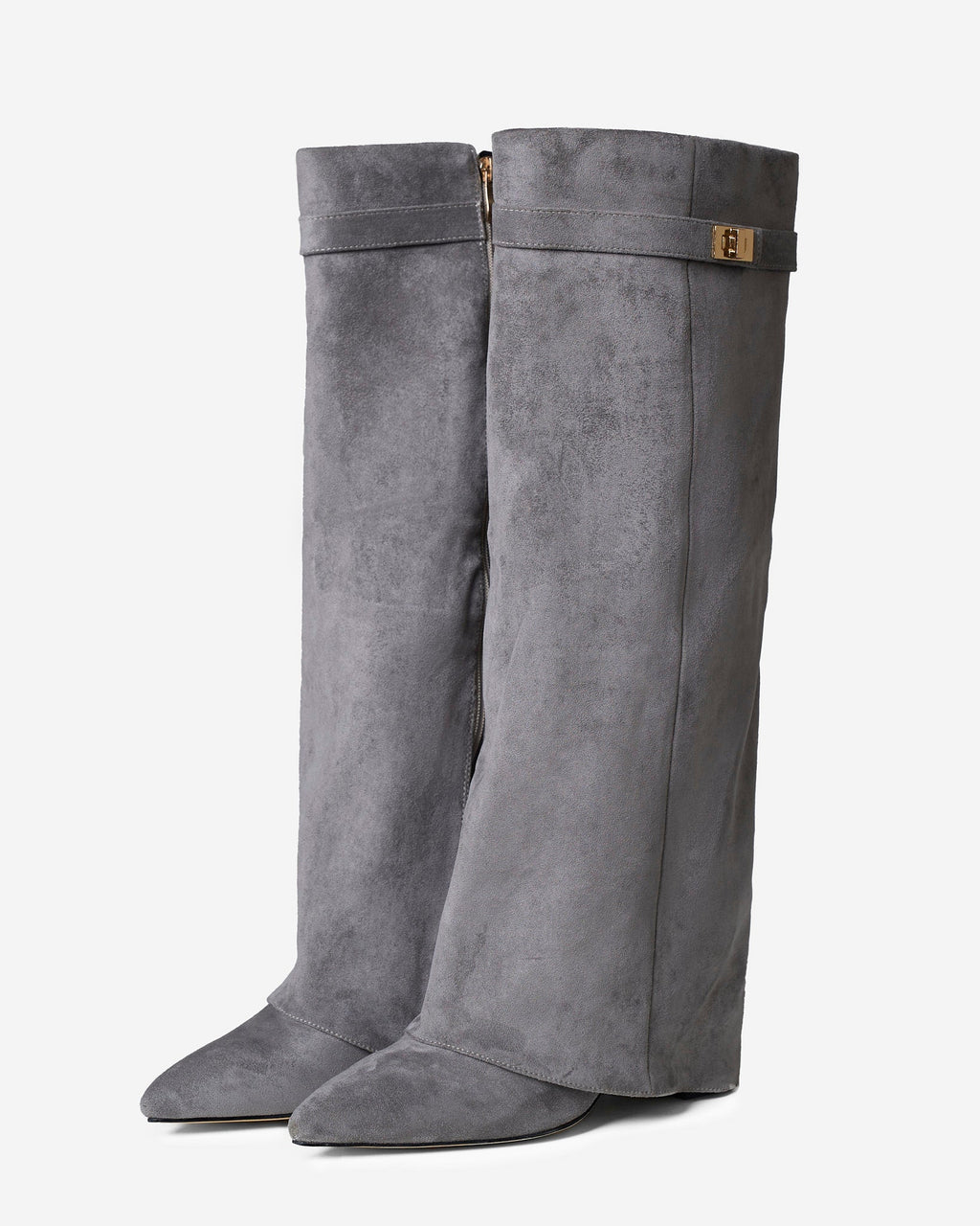 Lavista | Botas de Ante hasta la Rodilla - Gris