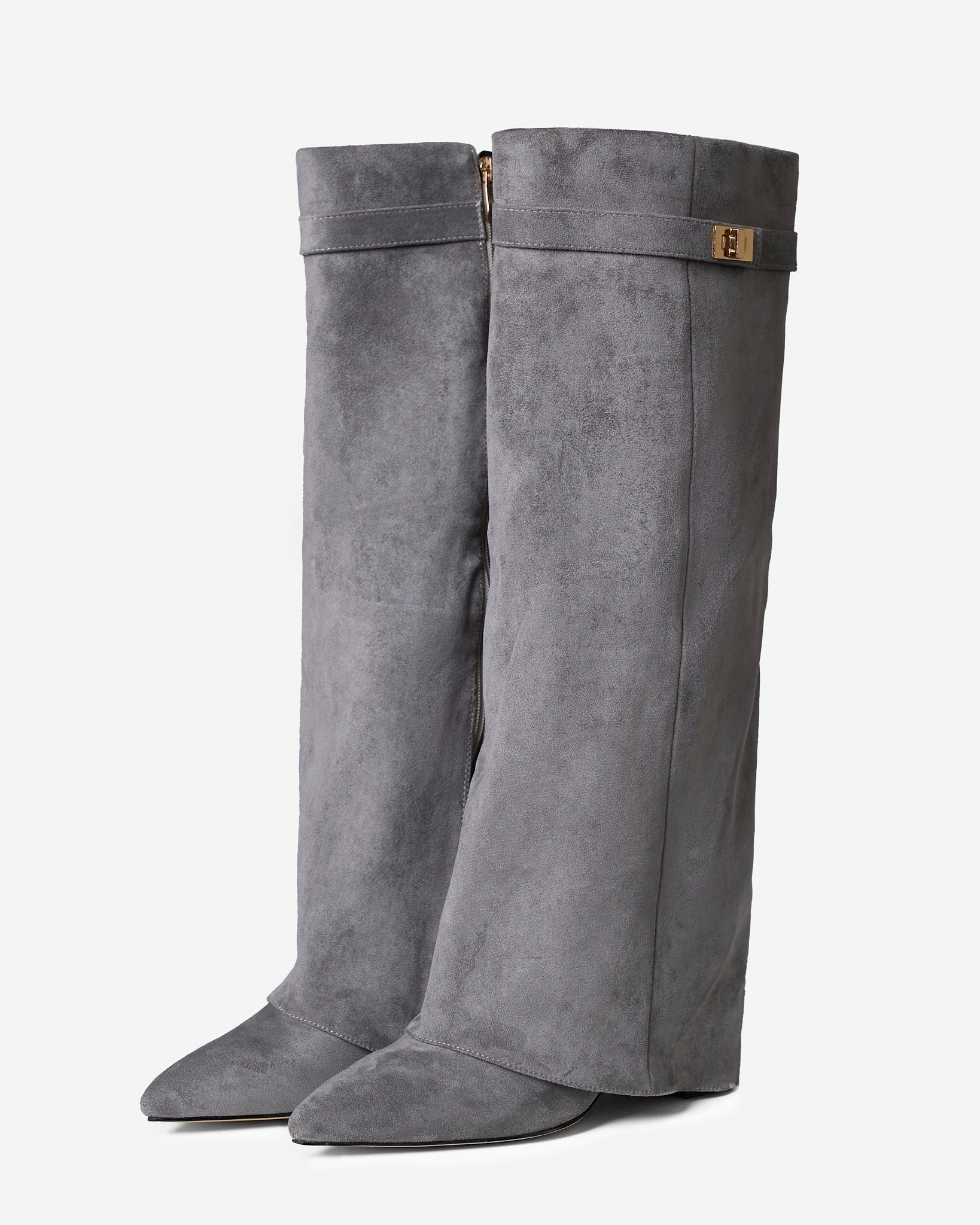 Lavista | Botas de Ante hasta la Rodilla - Gris