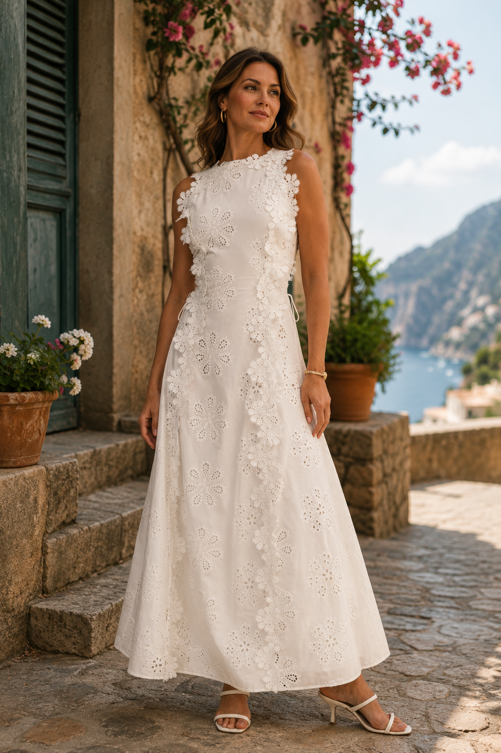 Della | Vestido Maxi Elegante con Bordado
