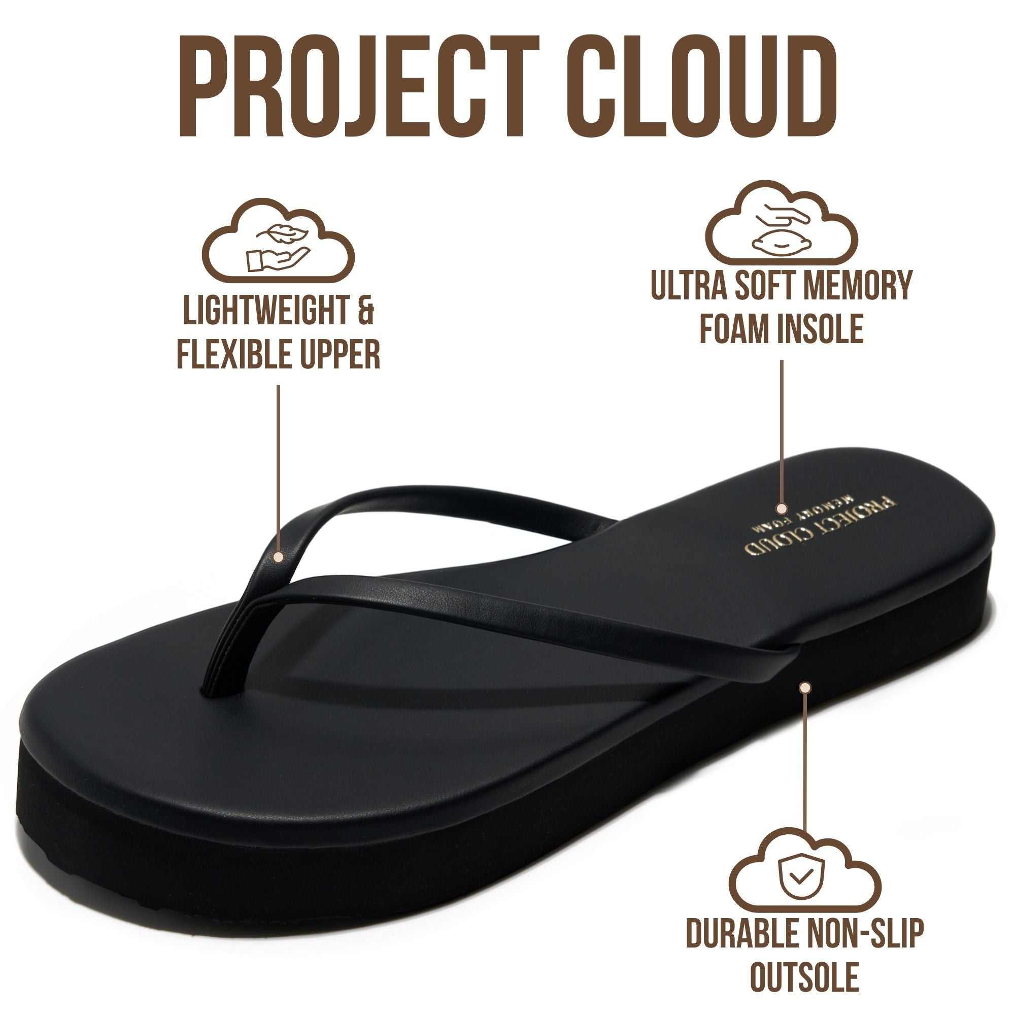 Elevation | Sandalias de Verano con Tira | Memory Foam | Ligeras | Antideslizantes