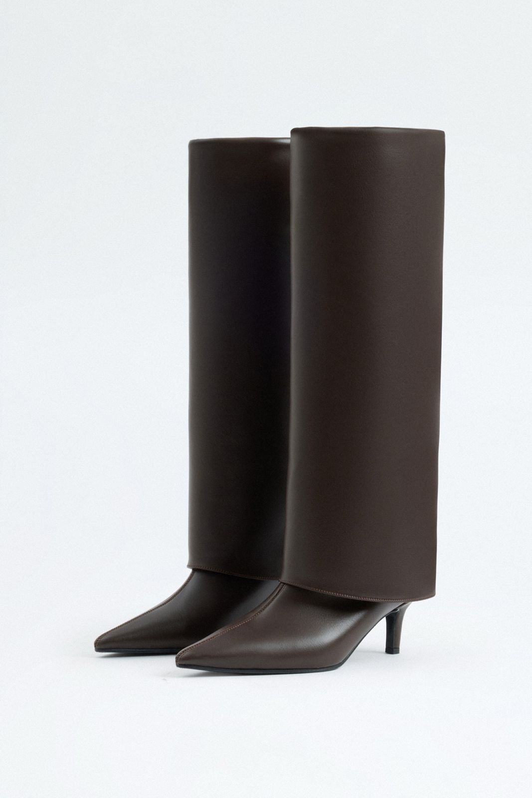 Barfin | Botas de Cuero hasta la Rodilla - Café Oscuro