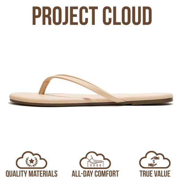 Foundations | Flip Flops de Eco-Cuero | Memory Foam | Ligeras | Antideslizantes