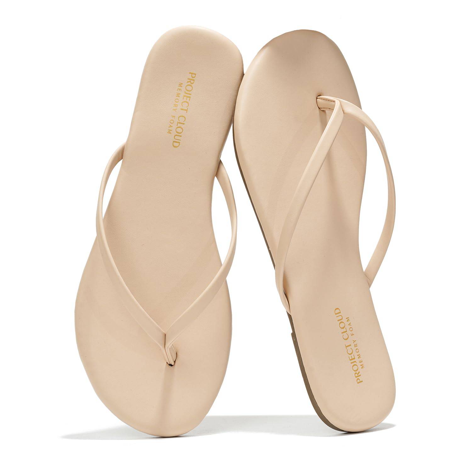 Foundations | Flip Flops de Eco-Cuero | Memory Foam | Ligeras | Antideslizantes