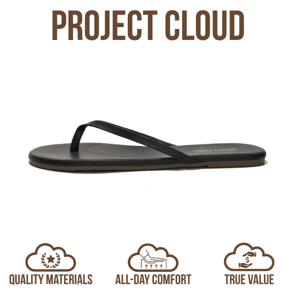 Foundations | Flip Flops de Eco-Cuero | Memory Foam | Ligeras | Antideslizantes