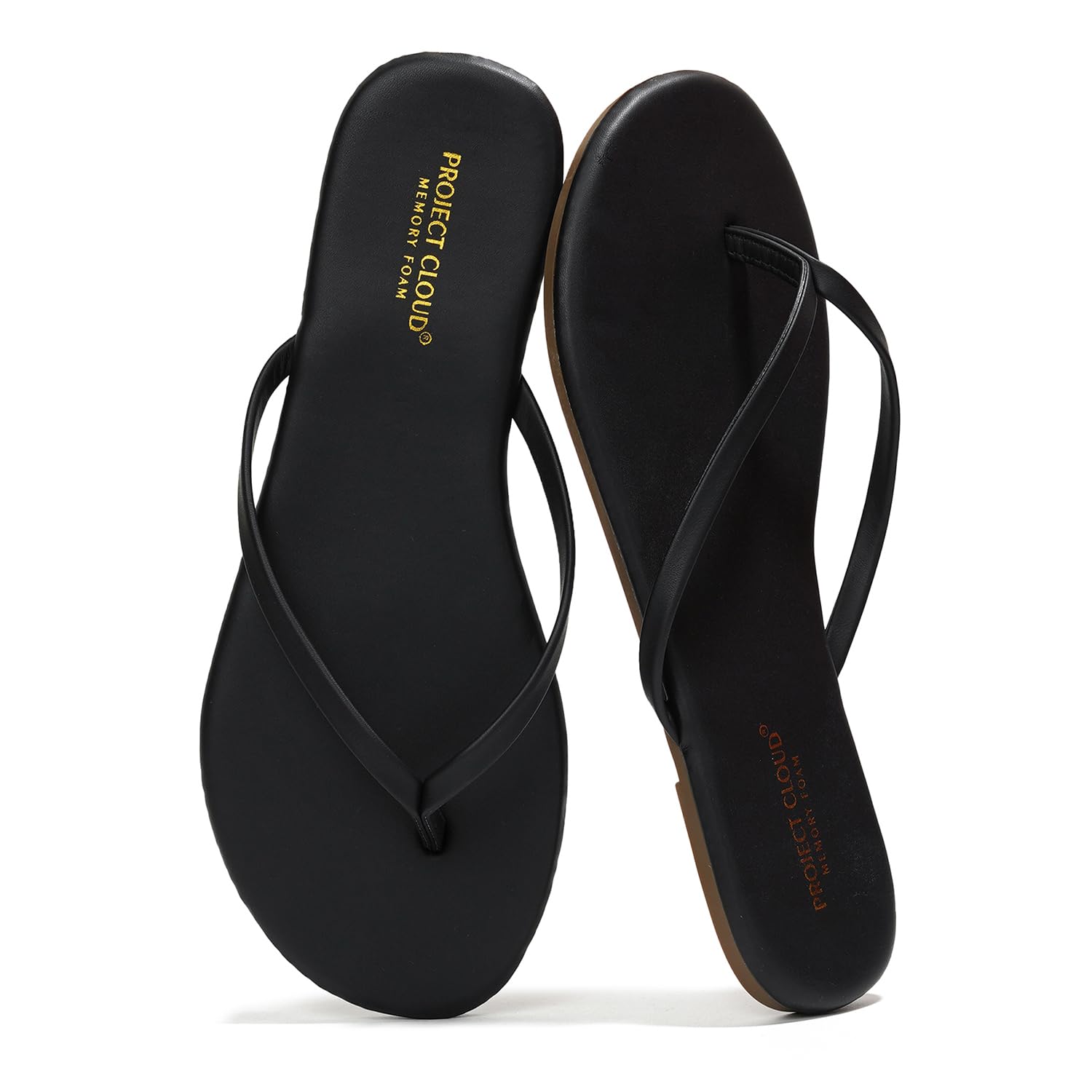 Foundations | Flip Flops de Eco-Cuero | Memory Foam | Ligeras | Antideslizantes