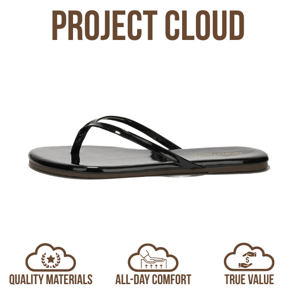 Foundations | Flip Flops de Eco-Cuero | Memory Foam | Ligeras | Antideslizantes