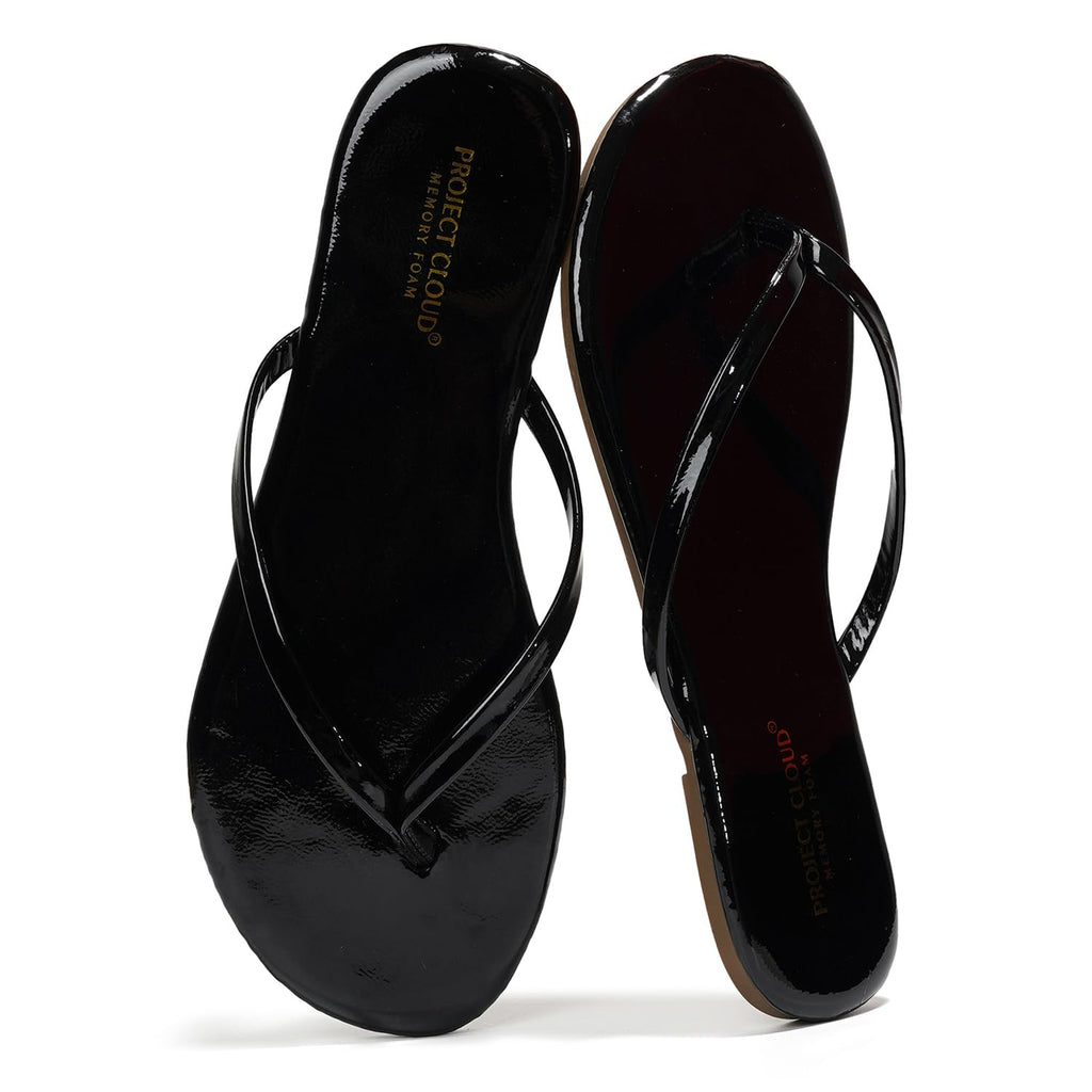 Foundations | Flip Flops de Eco-Cuero | Memory Foam | Ligeras | Antideslizantes