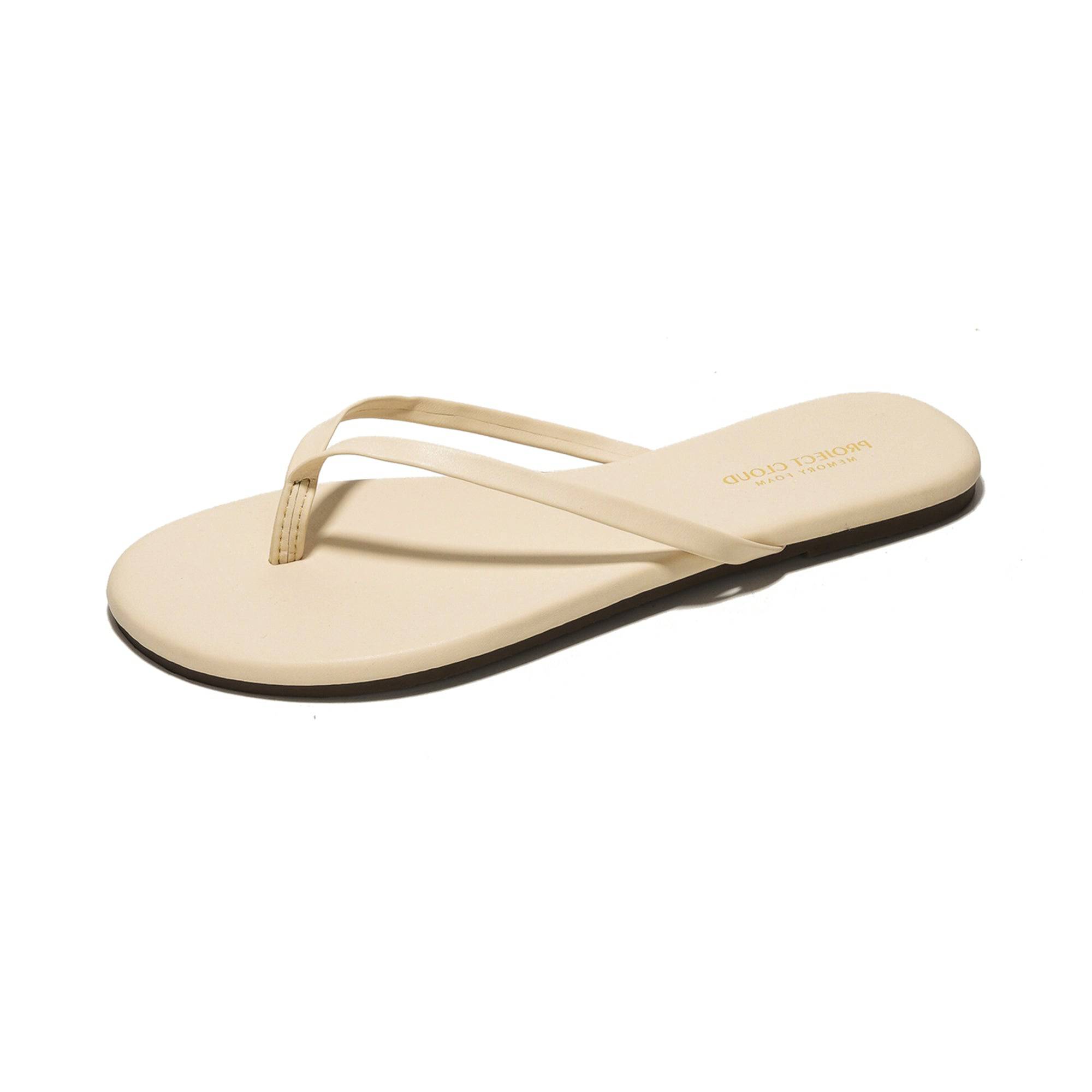 Foundations | Flip Flops de Eco-Cuero | Memory Foam | Ligeras | Antideslizantes