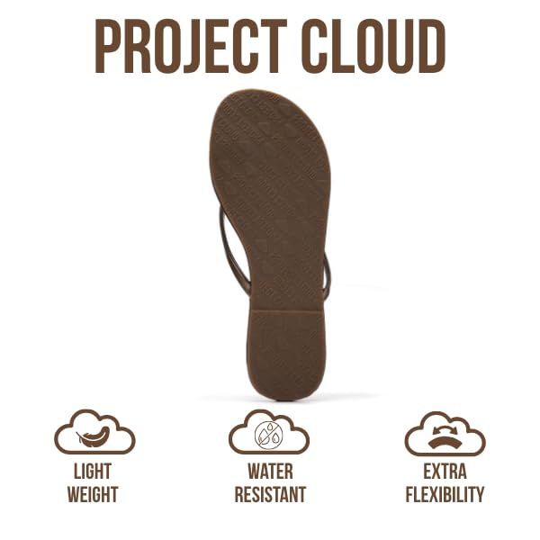 Foundations | Flip Flops de Eco-Cuero | Memory Foam | Ligeras | Antideslizantes