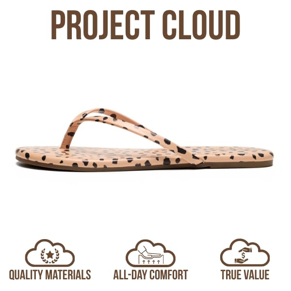 Foundations | Flip Flops de Eco-Cuero | Memory Foam | Ligeras | Antideslizantes