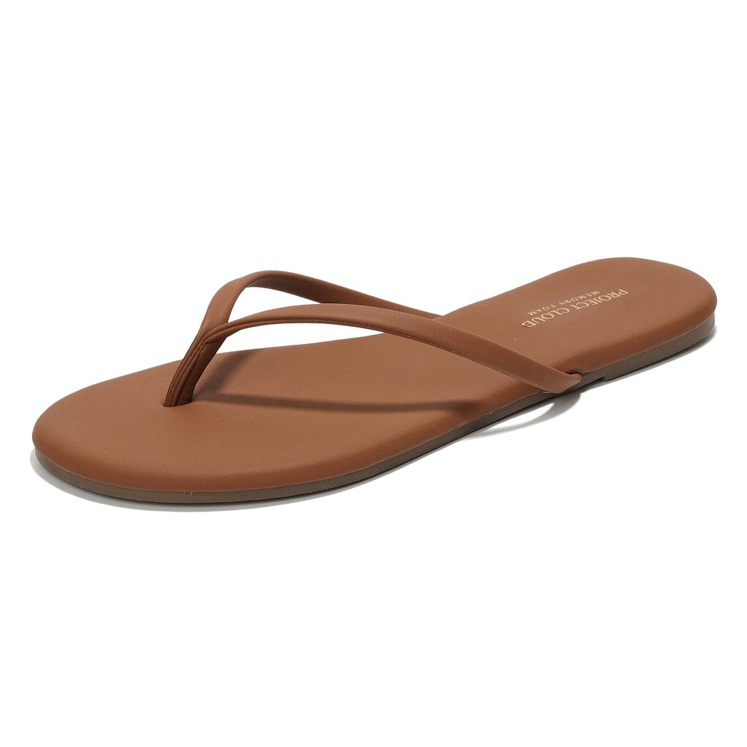 Foundations | Flip Flops de Eco-Cuero | Memory Foam | Ligeras | Antideslizantes
