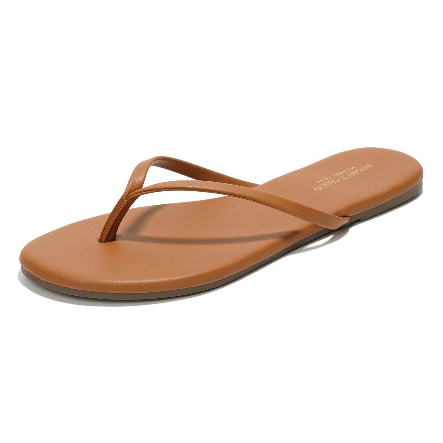 Foundations | Flip Flops de Eco-Cuero | Memory Foam | Ligeras | Antideslizantes