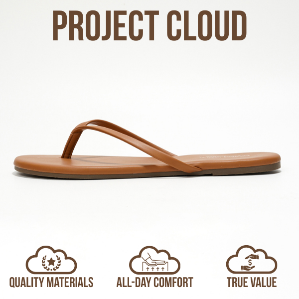 Foundations | Flip Flops de Eco-Cuero | Memory Foam | Ligeras | Antideslizantes
