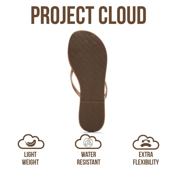 Foundations | Flip Flops de Eco-Cuero | Memory Foam | Ligeras | Antideslizantes