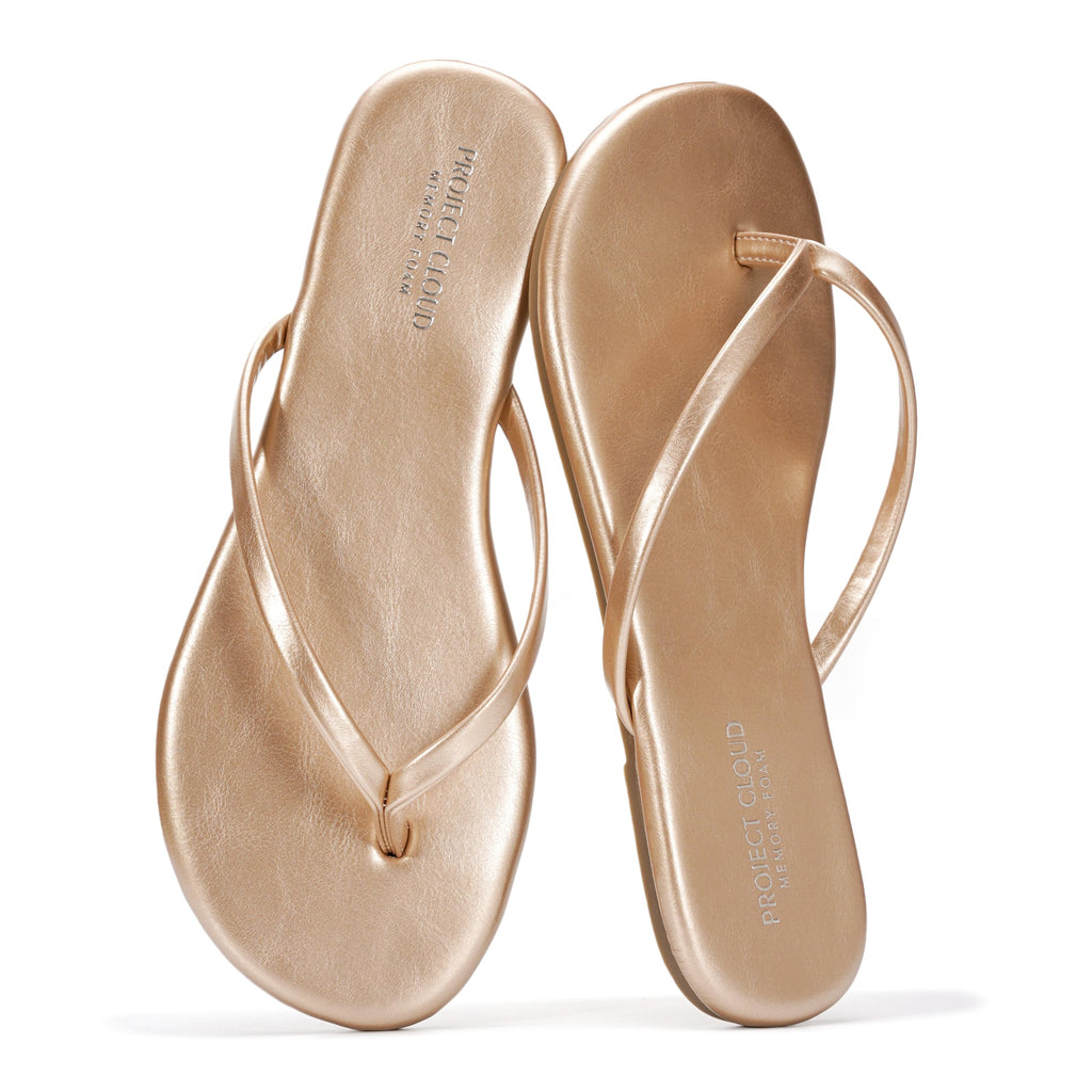 Foundations | Flip Flops de Eco-Cuero | Memory Foam | Ligeras | Antideslizantes