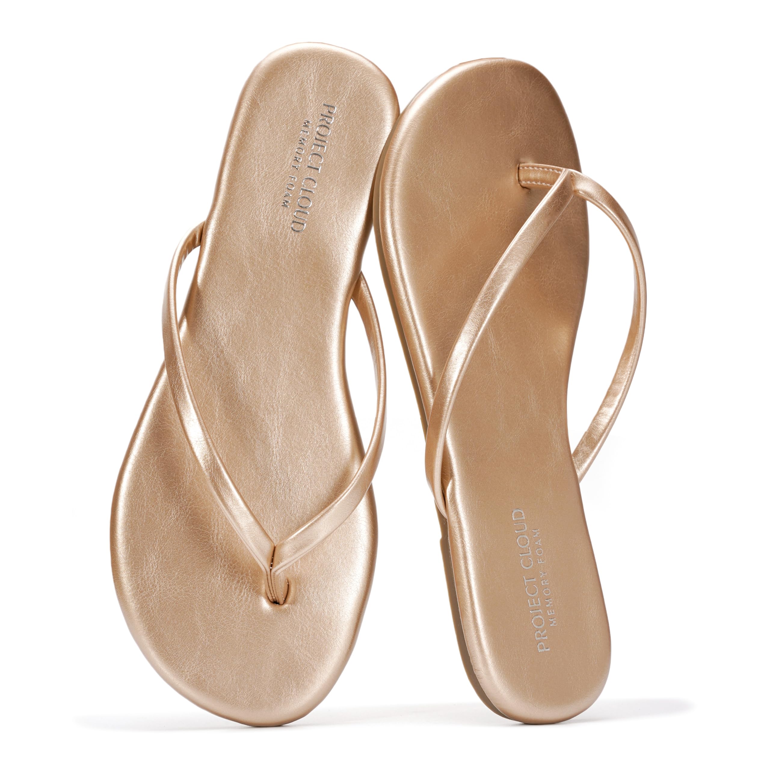 Foundations | Flip Flops de Eco-Cuero | Memory Foam | Ligeras | Antideslizantes
