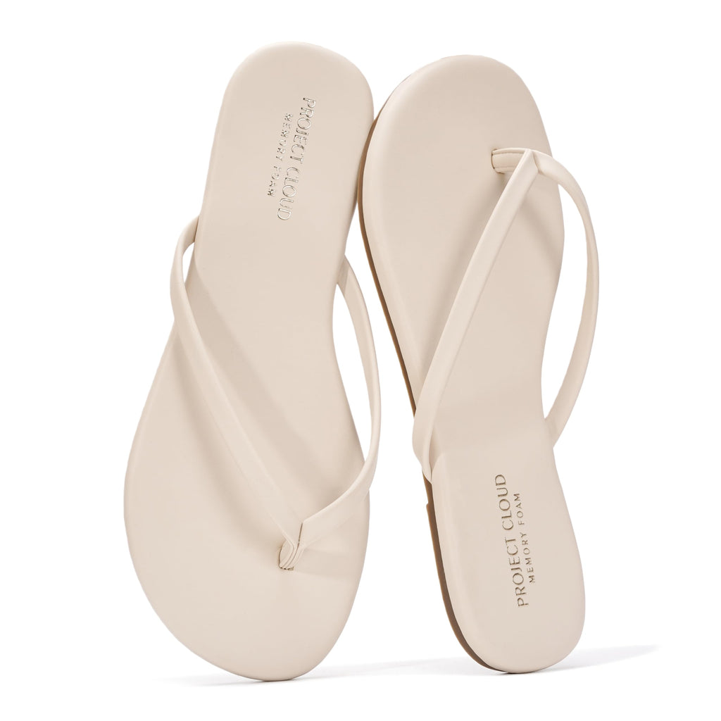 Foundations | Flip Flops de Eco-Cuero | Memory Foam | Ligeras | Antideslizantes