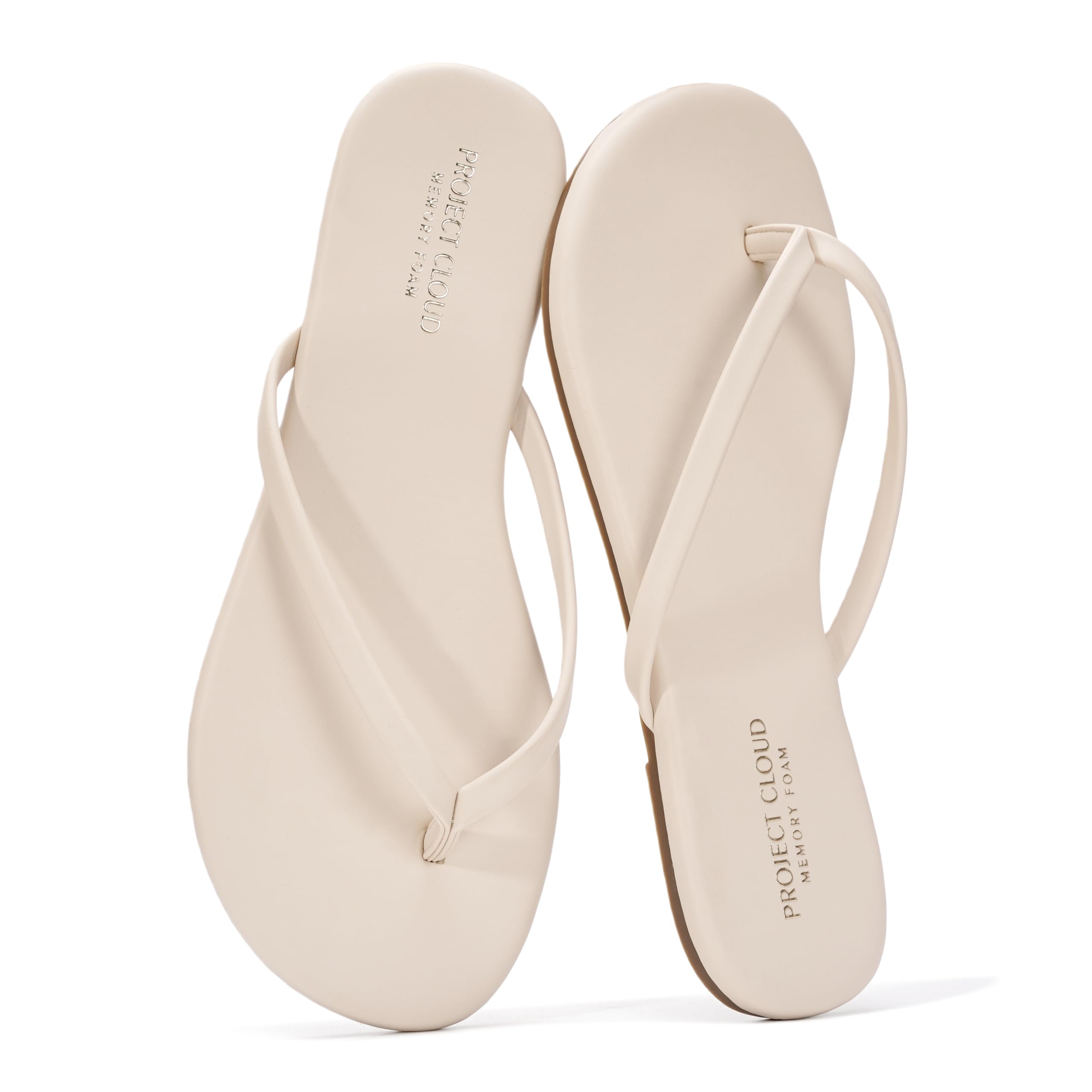 Foundations | Flip Flops de Eco-Cuero | Memory Foam | Ligeras | Antideslizantes
