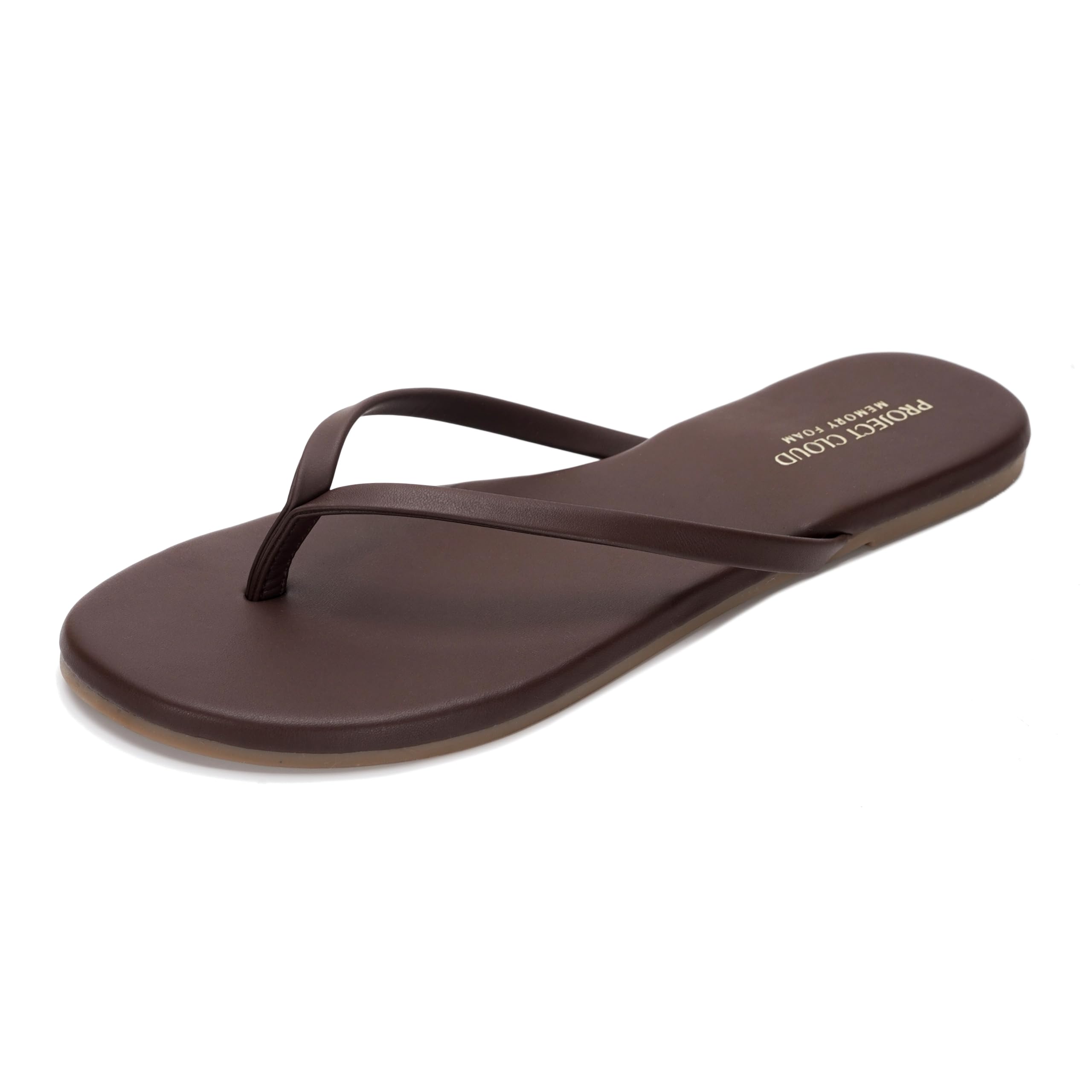 Foundations | Flip Flops de Eco-Cuero | Memory Foam | Ligeras | Antideslizantes