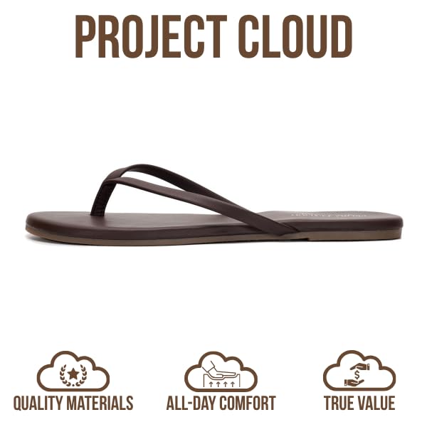 Foundations | Flip Flops de Eco-Cuero | Memory Foam | Ligeras | Antideslizantes