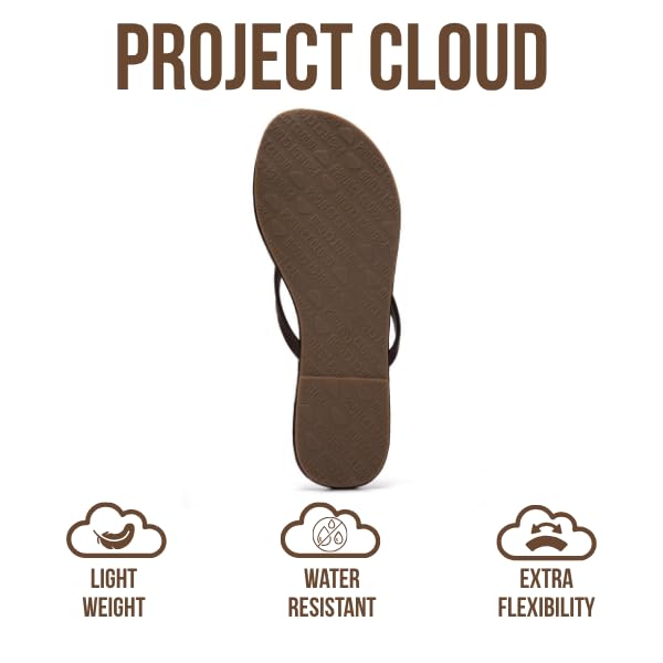Foundations | Flip Flops de Eco-Cuero | Memory Foam | Ligeras | Antideslizantes