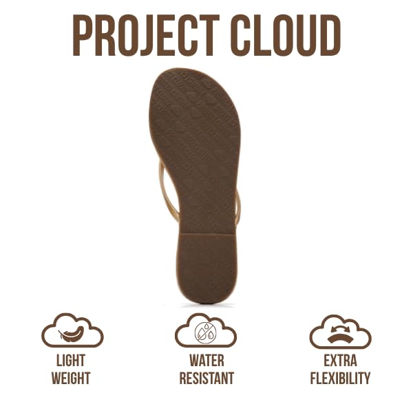 Foundations | Flip Flops de Eco-Cuero | Memory Foam | Ligeras | Antideslizantes