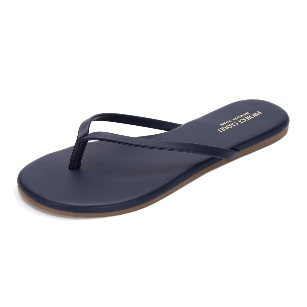 Foundations | Flip Flops de Eco-Cuero | Memory Foam | Ligeras | Antideslizantes