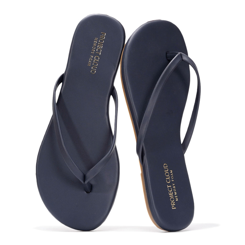 Foundations | Flip Flops de Eco-Cuero | Memory Foam | Ligeras | Antideslizantes