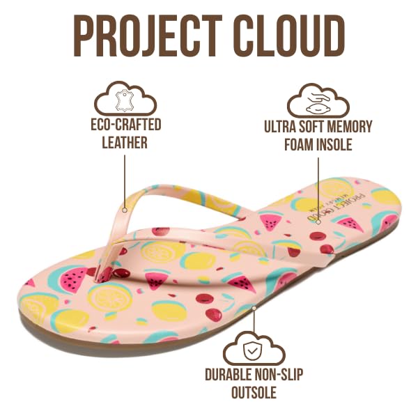 Foundations | Flip Flops de Eco-Cuero | Memory Foam | Ligeras | Antideslizantes