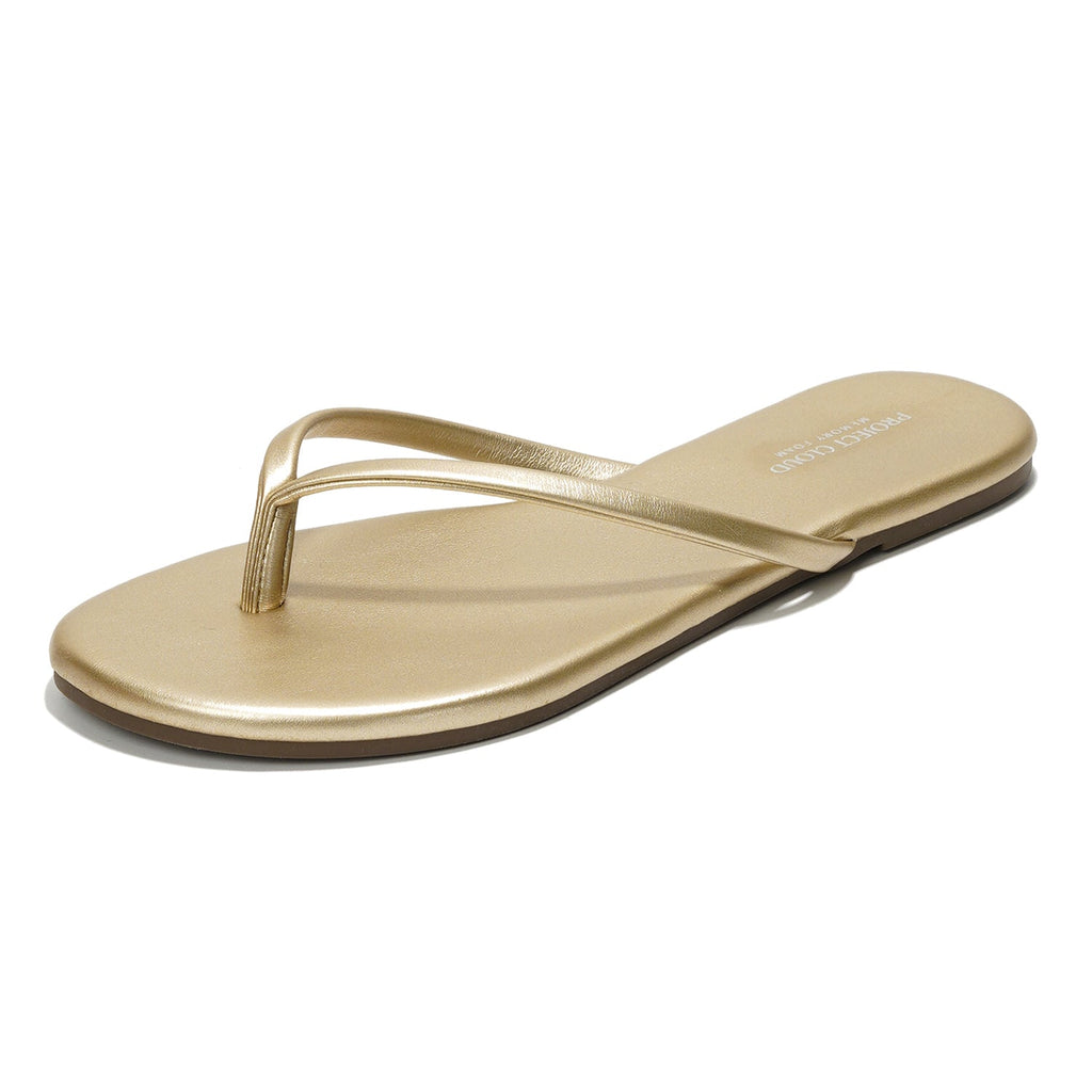 Foundations | Flip Flops de Eco-Cuero | Memory Foam | Ligeras | Antideslizantes