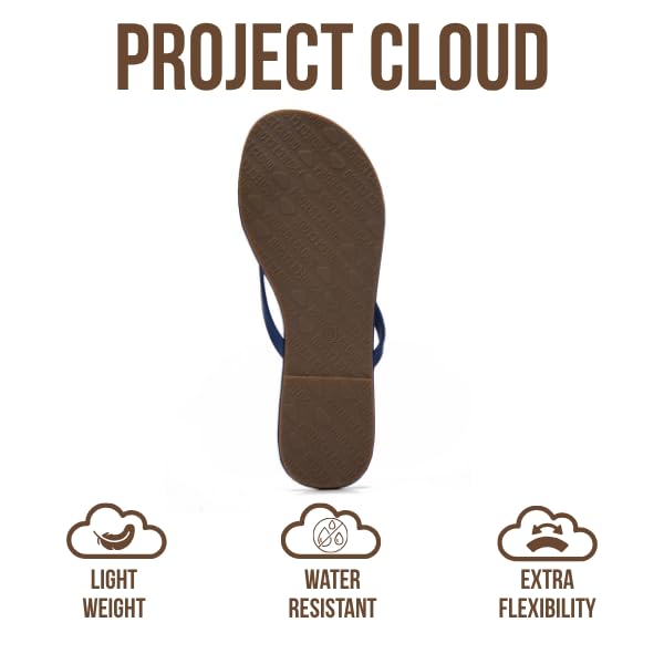 Foundations | Flip Flops de Eco-Cuero | Memory Foam | Ligeras | Antideslizantes