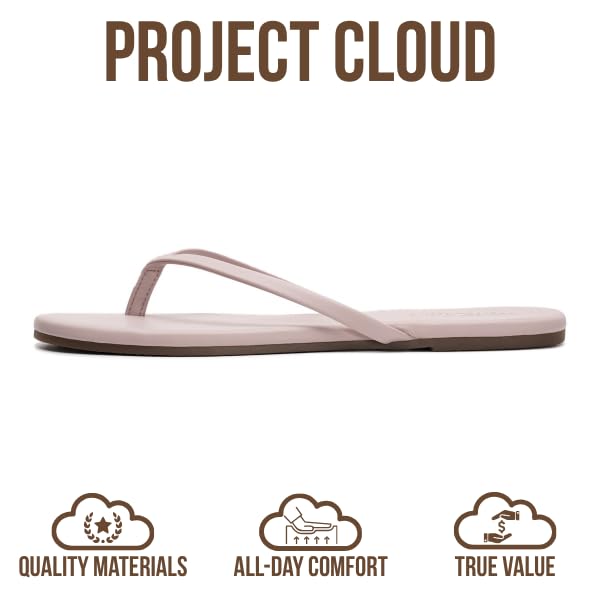 Foundations | Flip Flops de Eco-Cuero | Memory Foam | Ligeras | Antideslizantes