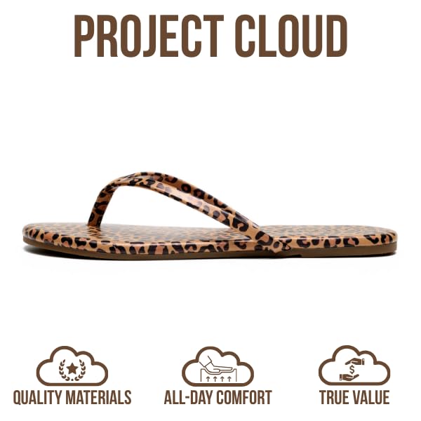 Foundations | Flip Flops de Eco-Cuero | Memory Foam | Ligeras | Antideslizantes