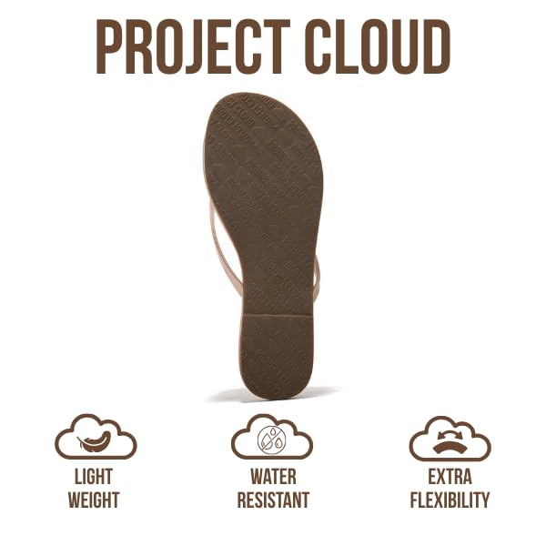 Foundations | Flip Flops de Eco-Cuero | Memory Foam | Ligeras | Antideslizantes