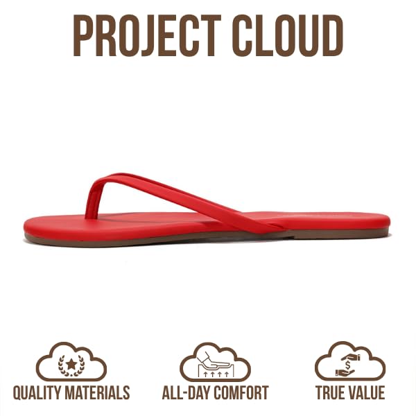 Foundations | Flip Flops de Eco-Cuero | Memory Foam | Ligeras | Antideslizantes