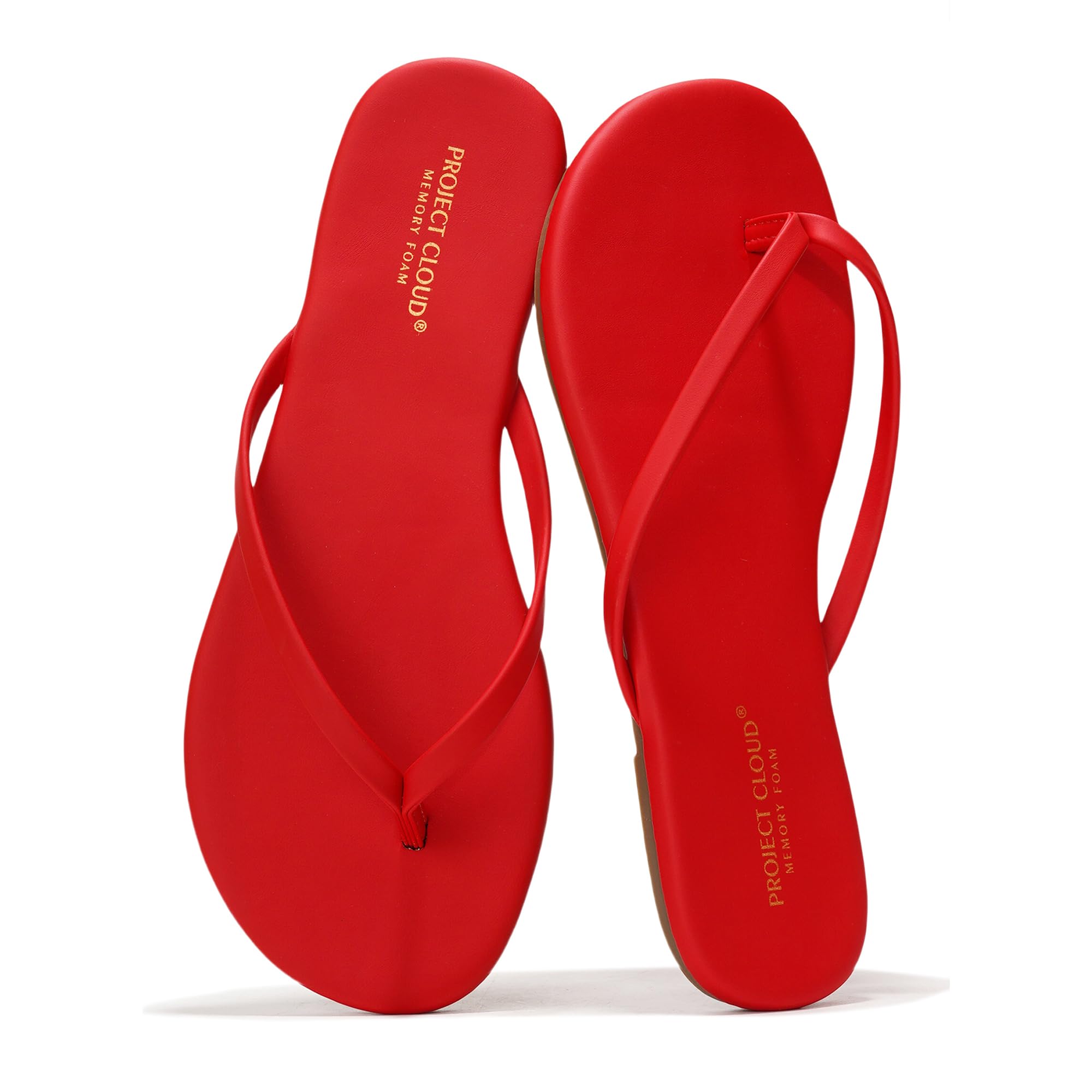 Foundations | Flip Flops de Eco-Cuero | Memory Foam | Ligeras | Antideslizantes