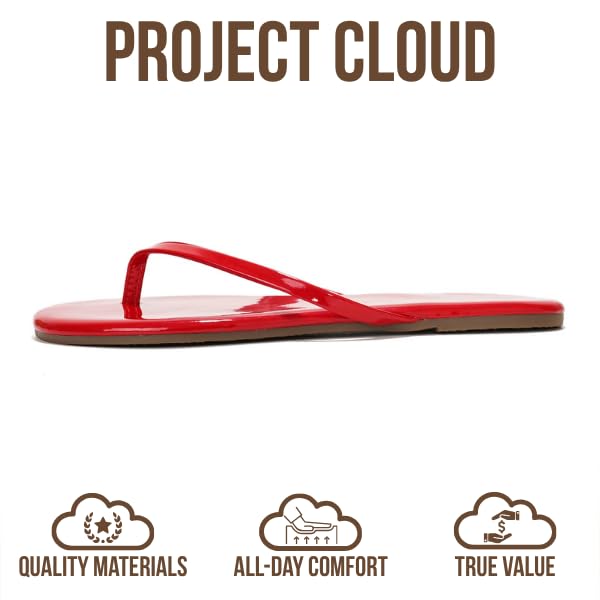 Foundations | Flip Flops de Eco-Cuero | Memory Foam | Ligeras | Antideslizantes