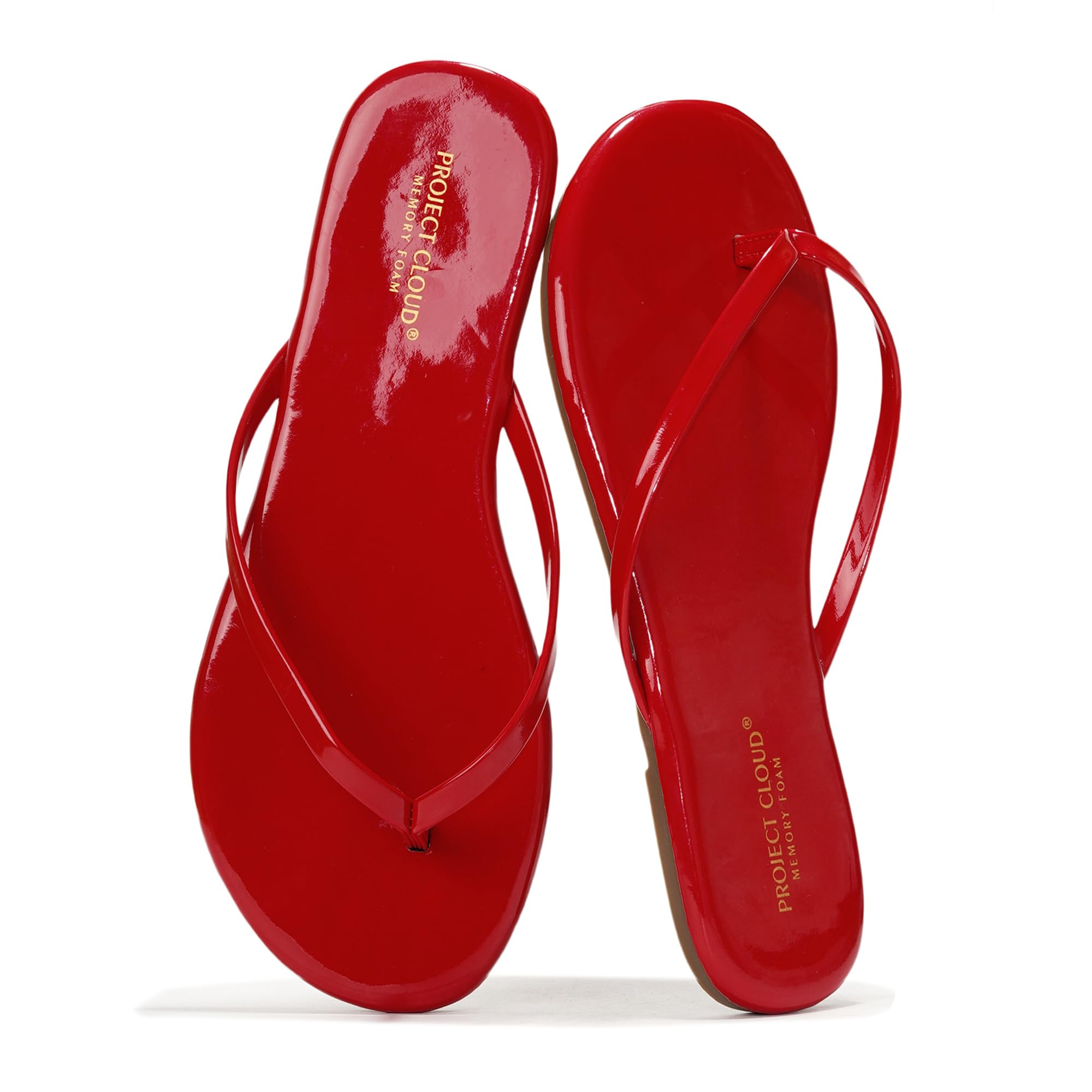 Foundations | Flip Flops de Eco-Cuero | Memory Foam | Ligeras | Antideslizantes
