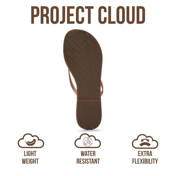 Foundations | Flip Flops de Eco-Cuero | Memory Foam | Ligeras | Antideslizantes