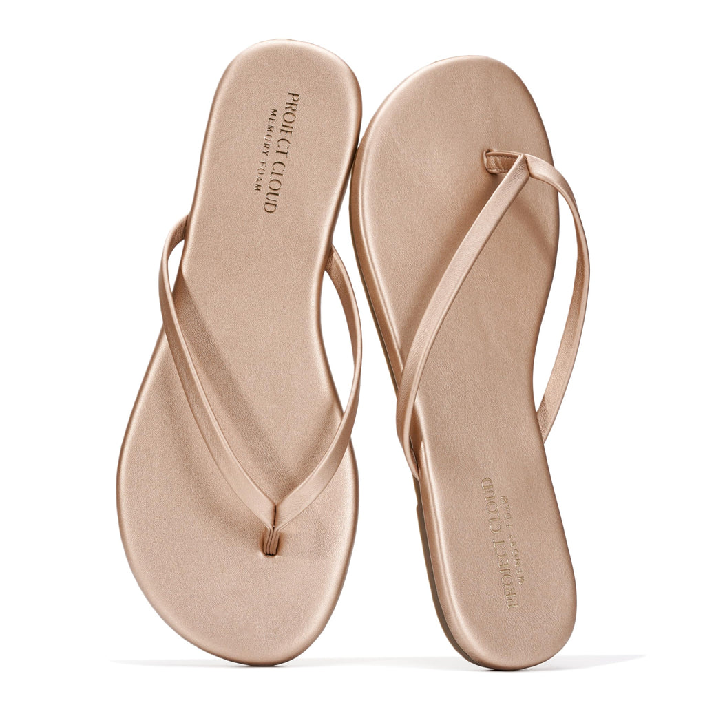 Foundations | Flip Flops de Eco-Cuero | Memory Foam | Ligeras | Antideslizantes