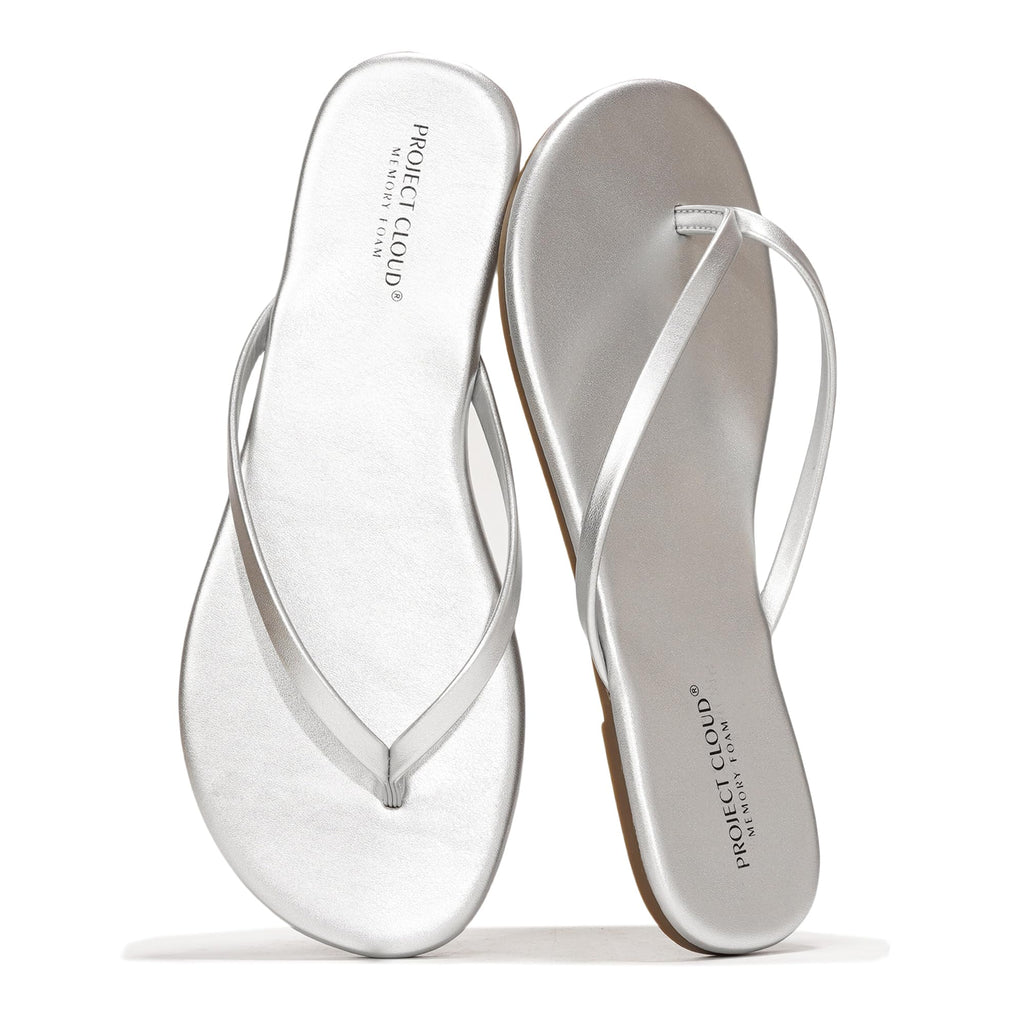 Foundations | Flip Flops de Eco-Cuero | Memory Foam | Ligeras | Antideslizantes