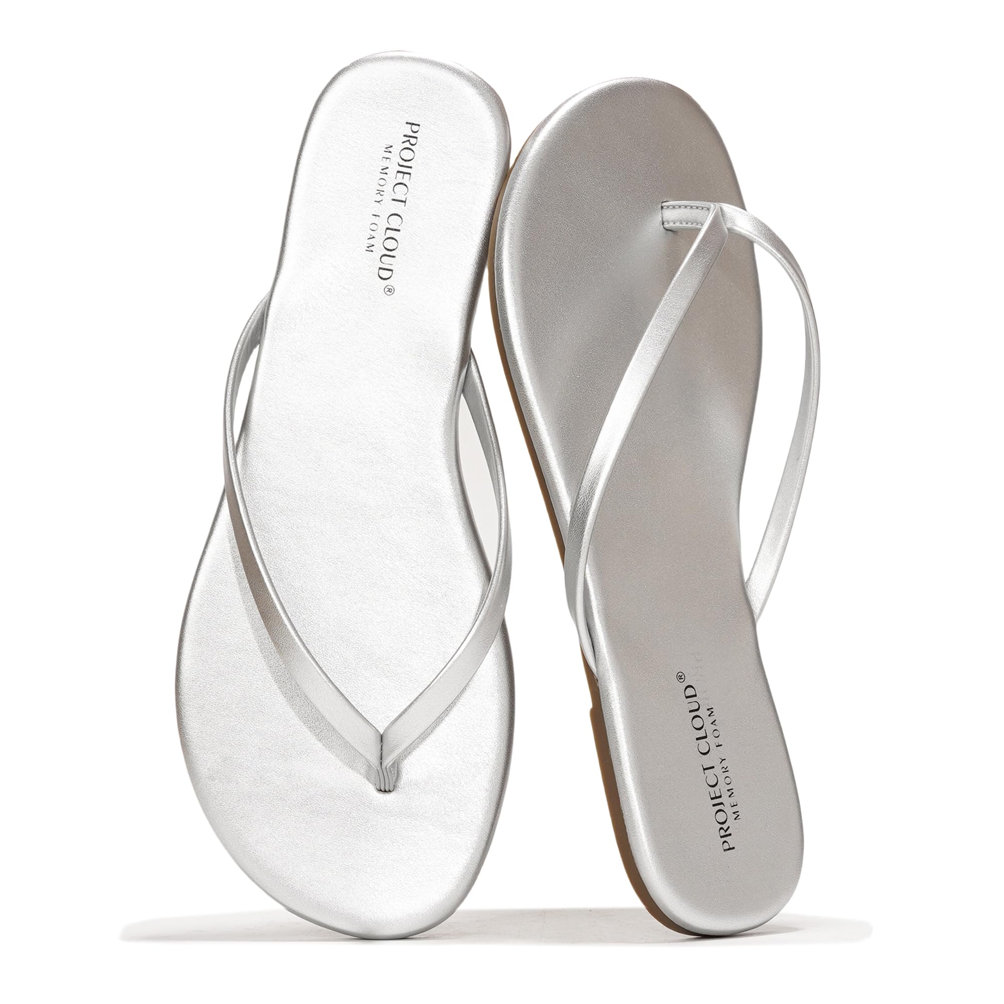 Foundations | Flip Flops de Eco-Cuero | Memory Foam | Ligeras | Antideslizantes